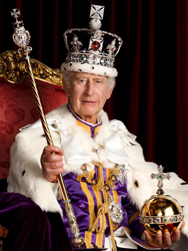 King Charles III after his Coronation. Picture: Hugo Burnand/Buckingham Palace/AFP