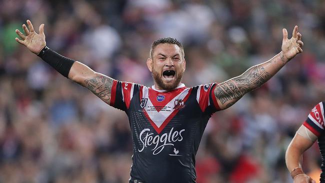 Jared Waerea-Hargreaves faces the prospect of leaving his beloved Roosters. Picture: Mark Metcalfe