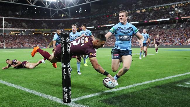 Valentine Holmes continued his strong form for Queensland. Picture: Phil Hillyard