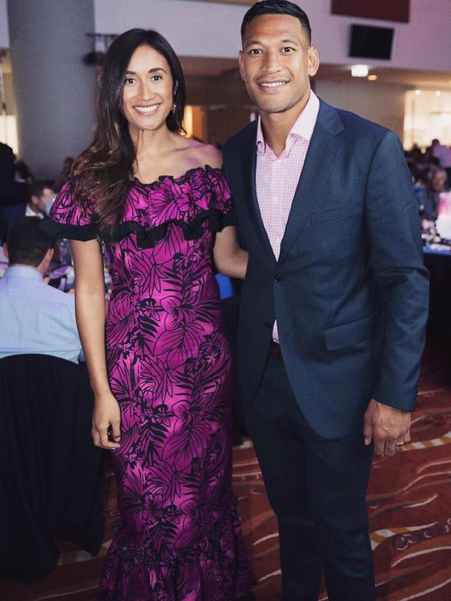 Maria and Israel Folau. Picture: Instagram