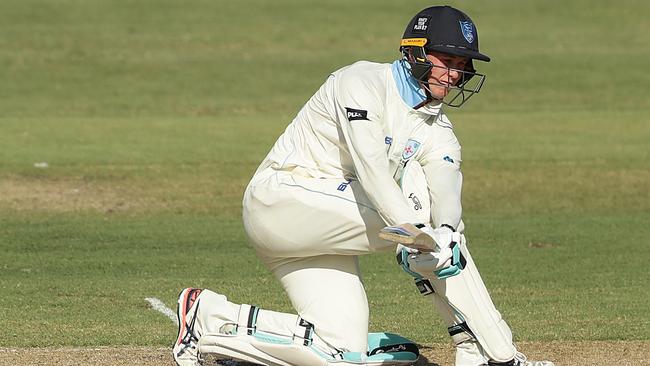 Matthew Gilkes playing for the Blues in February.