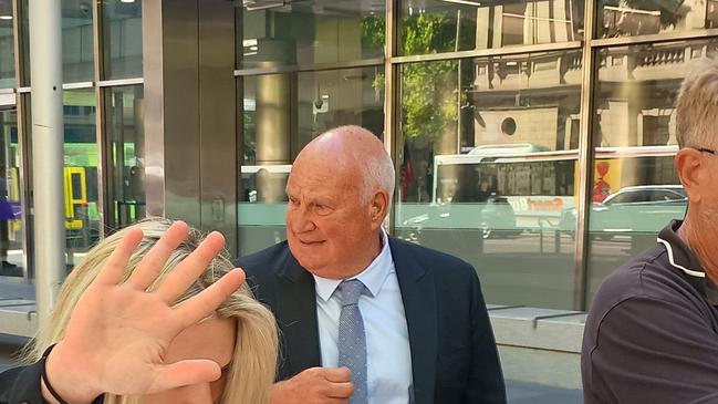 Francis Xavier "Frank" Crameri, 66, leaves the Melbourne County Court on the first day of his sexual assault trial. He has pleaded not guilty.