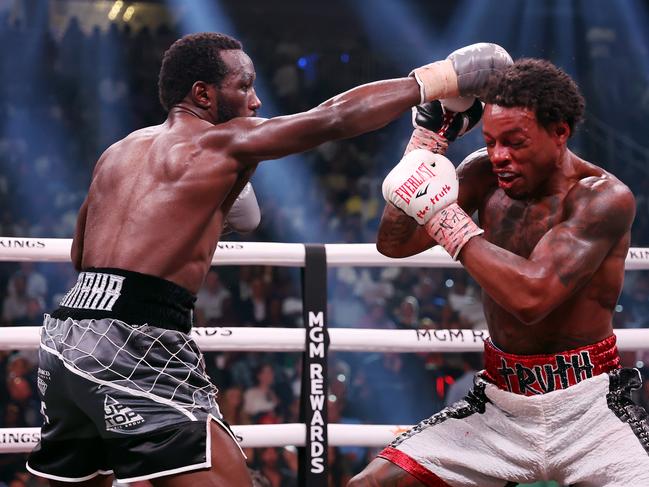 Terence Crawford (L) and Errol Spence Jr. have turned the super-welterweight division into the most stacked in boxing. Picture: Getty