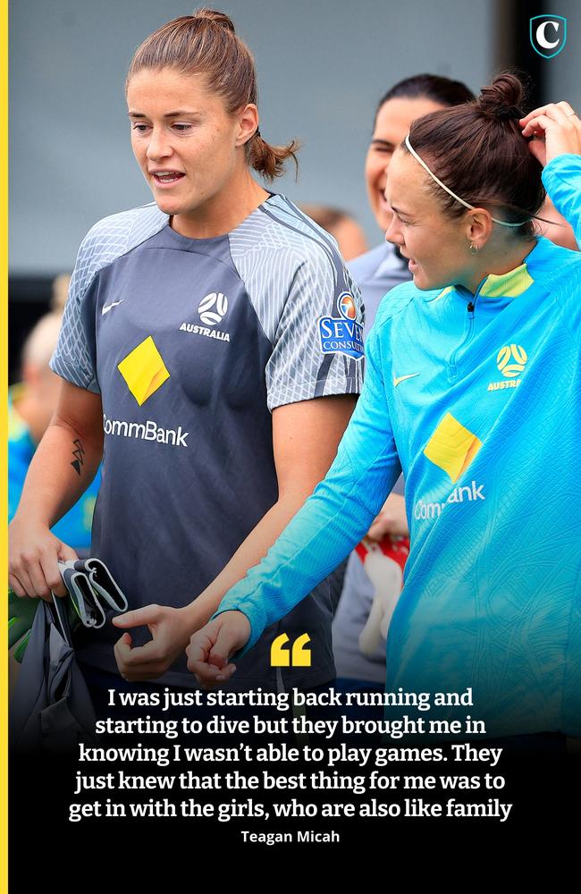 Matildas goalkeeper Teagan Micah. Picture: Getty Images