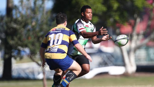 Action pictures from Gold Coast Eagles v PBC Alleygators Rugby Union Trial Match. Photograph : Jason O'Brien