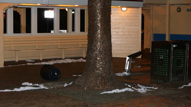 Teenagers went on a malicious damage rampage along Arden Street, Coogee. Picture: Bill Hearne