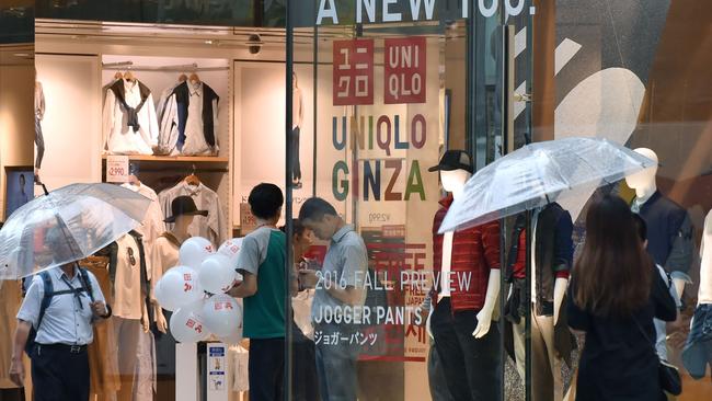 There are plans to include international fashion brands such as Uniqlo in the revamped Westfield Tea Tree Plaza. Picture: Kazhuiro Nogi, AFP Photo