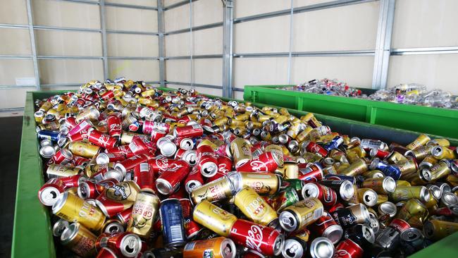 The AFL has urged the Victorian government to redesign its proposed container deposit scheme. Picture: Brendan Radke