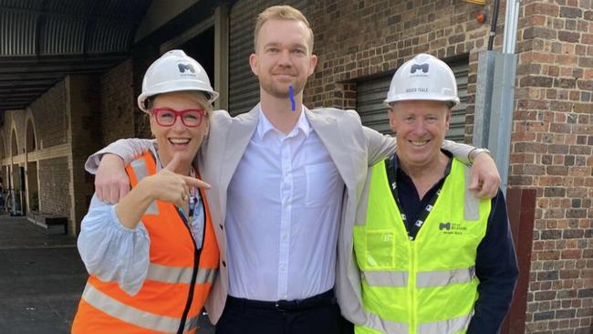 Melbourne Lord Mayor Sally Capp, former precinct renewal boss Patrick Burgess and Roger Teale.