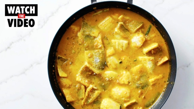 Healthy turmeric fish curry