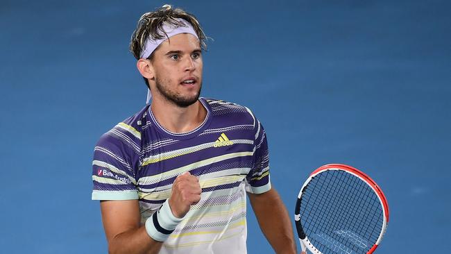 Thiem would become just the second Austrian to win a Grand Slam if he can topple Djokovic. Picture: AFP.