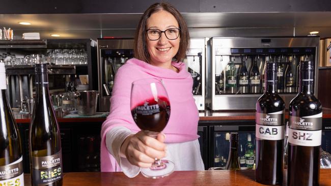 Rural Women's Award winner Ali Paulett at Paulett Wines in the Clare Valley. Picture: Ben Clark