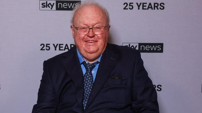 Graham Richardson, at the Sky News 25th Anniversary celebration, at Bennelong Restaurant, Sydney, in February 2022. Picture: Justin Lloyd.