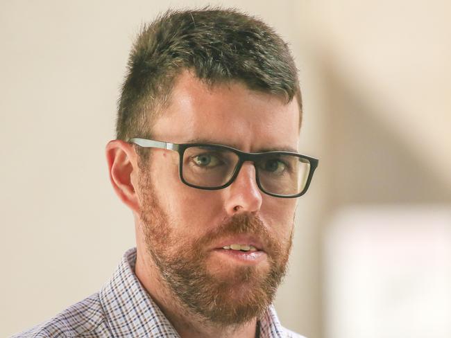 BRISBANE, AUSTRALIA - NewsWire Photos - OCTOBER 08, 2024: Jason Robert Luke leaves Brisbane Magistrates Court after being sentenced for possessing violent extremist material and using carriage service to menace and harass Picture: NewsWire / Glenn Campbell