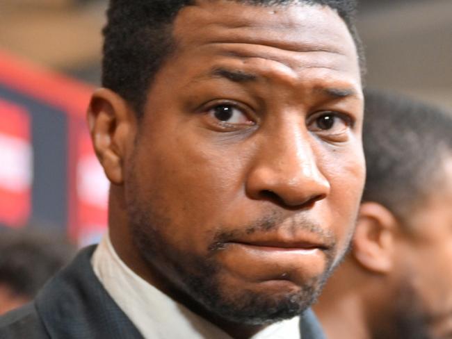 ATLANTA, GEORGIA - FEBRUARY 23: Jonathan Majors attends  the "Creed III" HBCU Atlanta Fan Screening at Regal Atlantic Station on February 23, 2023 in Atlanta, Georgia. (Photo by Derek White/Getty Images)