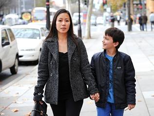 Courts. Wife of deceased Bra Boy Cade Dallas, Veny Amelia and their son Keanu Dallas who are disputing the will with his mother.