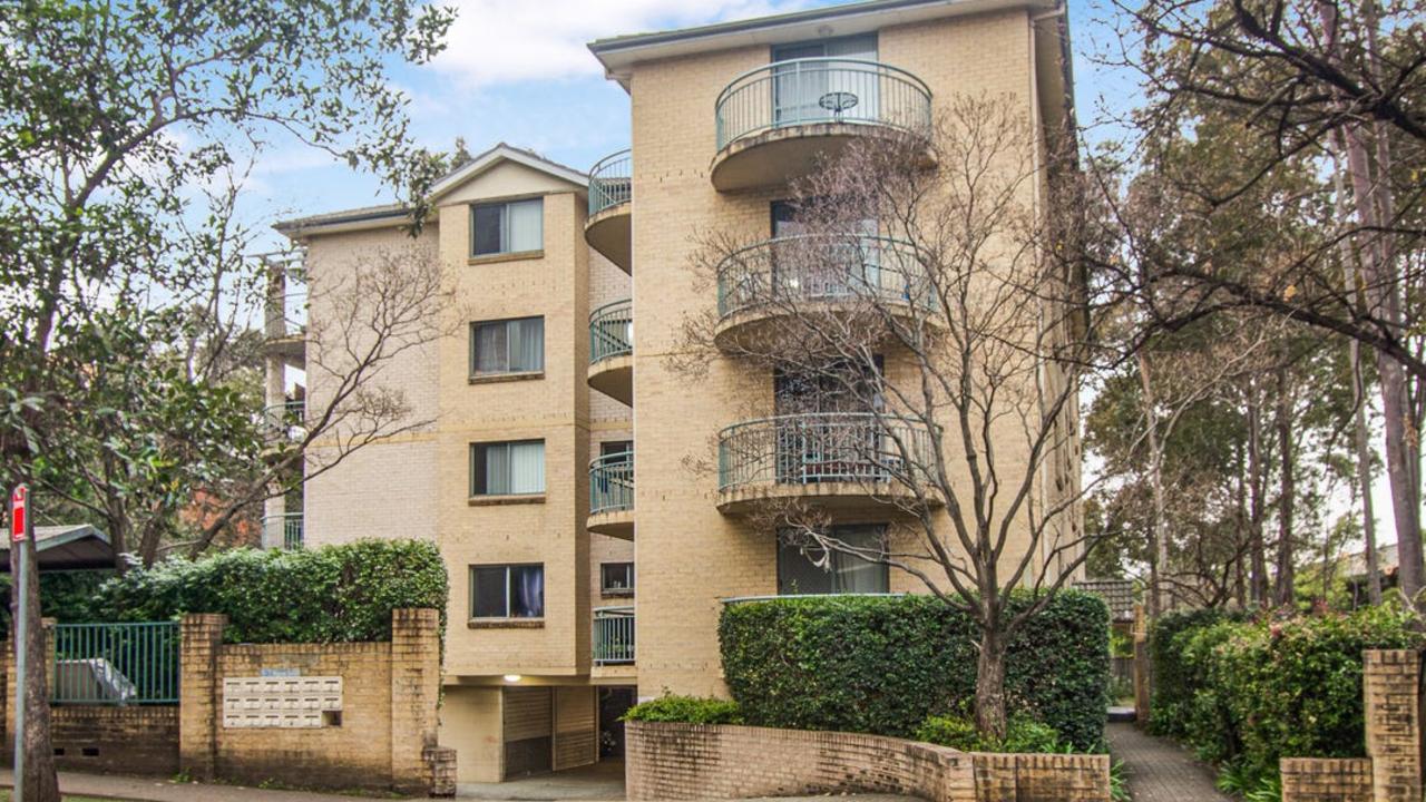 A two-bedroom unit in this complex at 10/5 Wigram St, Harris Park, is on the market for under $500,000.