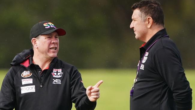 Is Brett Ratten asking Brendon Lade to call Paddy Ryder? Pic: AAP