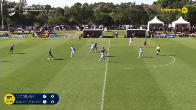 Replay: Victoria Silver v NSW Metro Navy (15B) – Football Australia Boys National Youth Championships Day 2