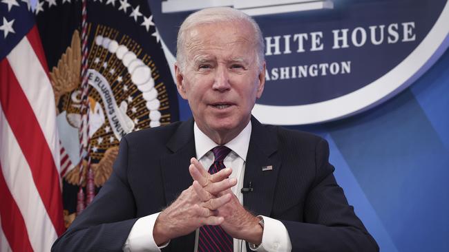 US President Joe Biden said Trump supporters ‘represent an extremism that threatens the very foundations of our republic’. Picture: Win McNamee/Getty Images/AFP