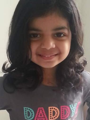 Riaa Kilkarni, 7, from Melbourne is also in Mexico receiving treatment. Picture: Supplied