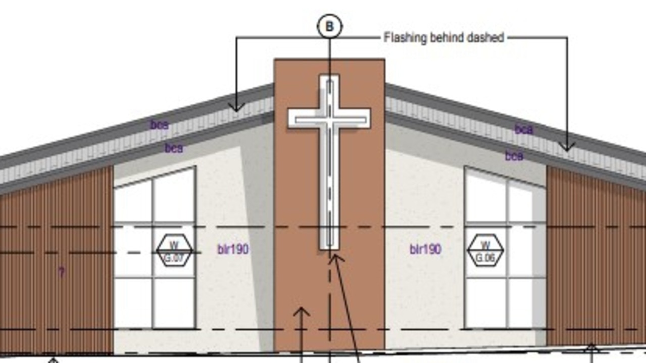 This Lutheran Church cross cannot reach for the heavens like most other churches because of Noosa's 8m building height restrictions.