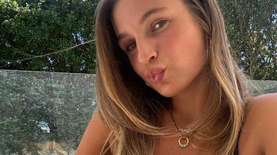 Hannah Orval has hard-launched her new relationship with rising NFL star and former AFL gun Patrick Murtagh. Picture: Instagram