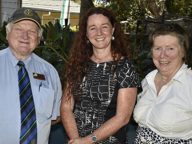 Graeme Paul, then president of the Frenchs Forest Rotary Club, with Kylie Ferguson, the former deputy mayor of Pittwater Council, and Mr Paul’s wife Merilyn, at a ceremony where police received community awards from the Rotary Club. Picture: Manly Daily