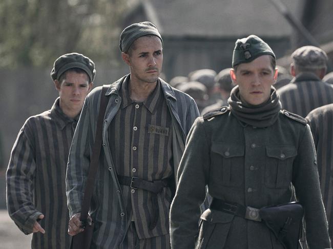 Scene from the Stan historical drama The Tattooist Of Auschwitz.