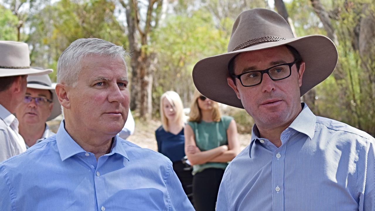 Former Nationals leader Michael McCormack (left) says it would be “foolish” to rule out a future leadership return amid Coalition chaos.