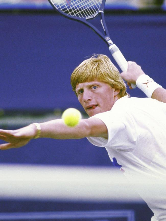 Boris Becker’s story is revealed in the new documentary Boom! Boom! The World vs. Boris Becker. Picture: Getty Images