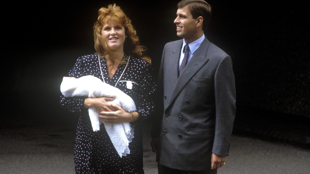 Sarah Ferguson and Prince Andrew after the birth of Princess Beatrice. Picture: John Shelley Collection/Avalon/Getty Images