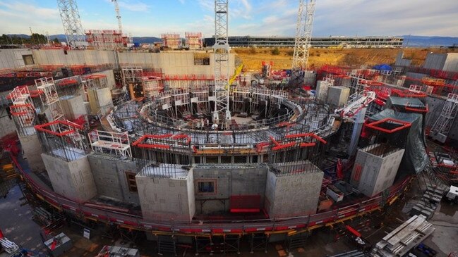 Construction of the ITER fusion project in southern France. Picture: Supplied