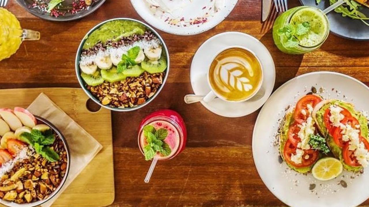 A spread of healthy dishes at Canter &amp; Colt in Samford Village.