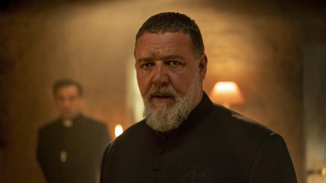 Father Gabriele Amorth (Russell Crowe) in The Pope’s Exorcist