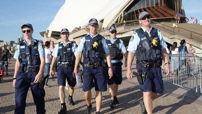 It has been revealed NSW has the fewest police officers per person and spends less on crime fighting than any other state. Picture: Christian Gilles