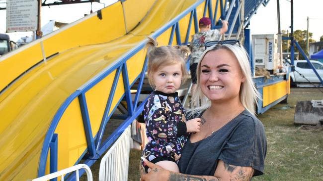 Families at the Lights on the Hill Trucking Memorial event at Gatton on Saturday, September 30, 2023.