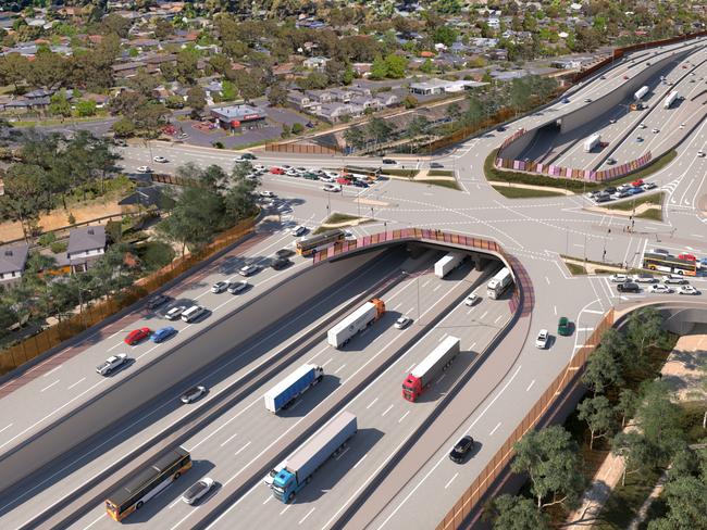 The North East Link is set to cost up to $26.1bn, up from the earlier budget estimate of $15.8bn.