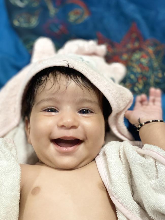 This one is her family’s shining little star with naughty smile