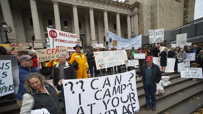 Victorian farmers are battling to be heard as their peak farm lobby cuts staff and sells off assets to survive. Picture: Yuri Kouzmin