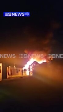 Camira Freedom Lifestyle park fire (9News)