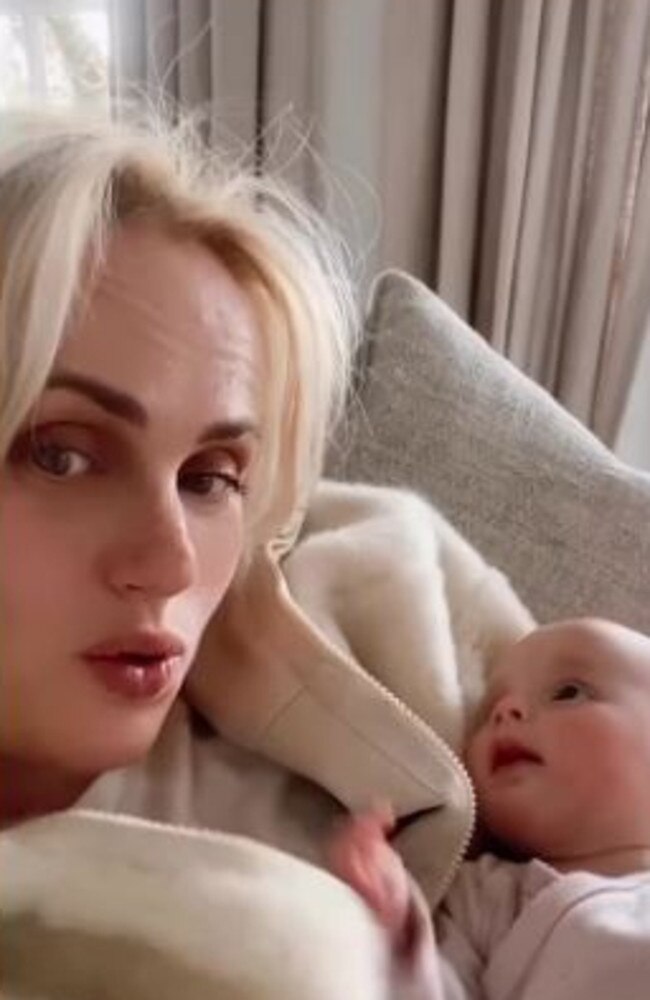 Rebel Wilson and her baby daughter, Royce. Picture: Instagram