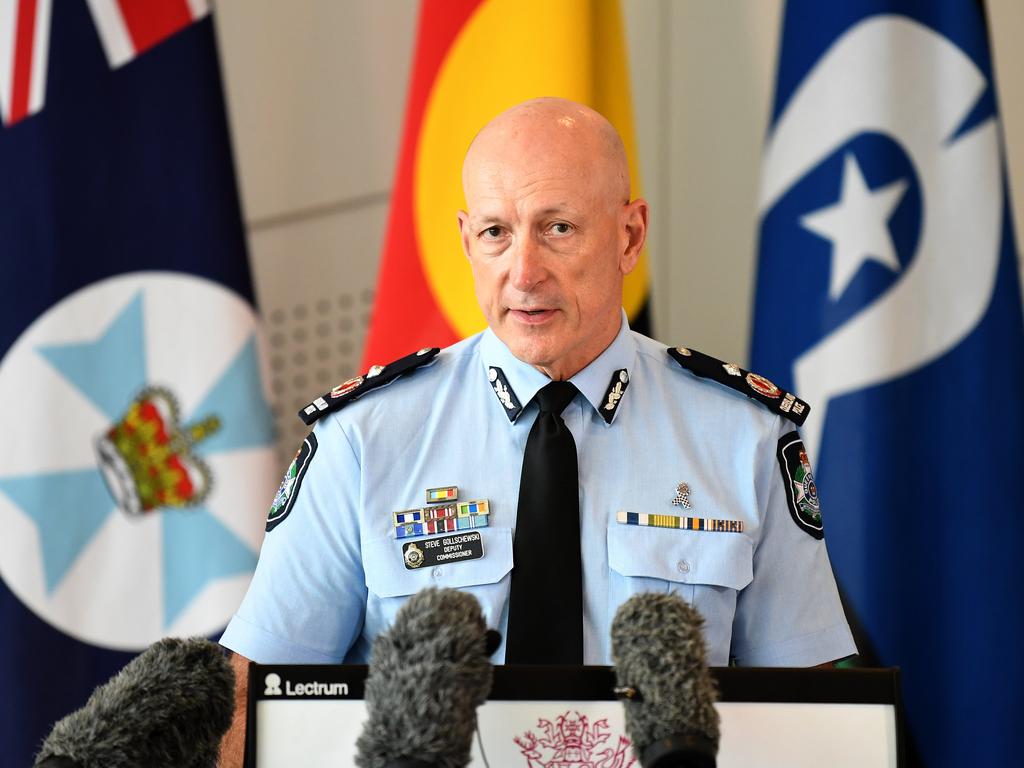 Queensland Police Deputy Commissioner Steve Gollschewski said investigators were working through four days’ of CCTV. Picture: NCA NewsWire / Dan Peled