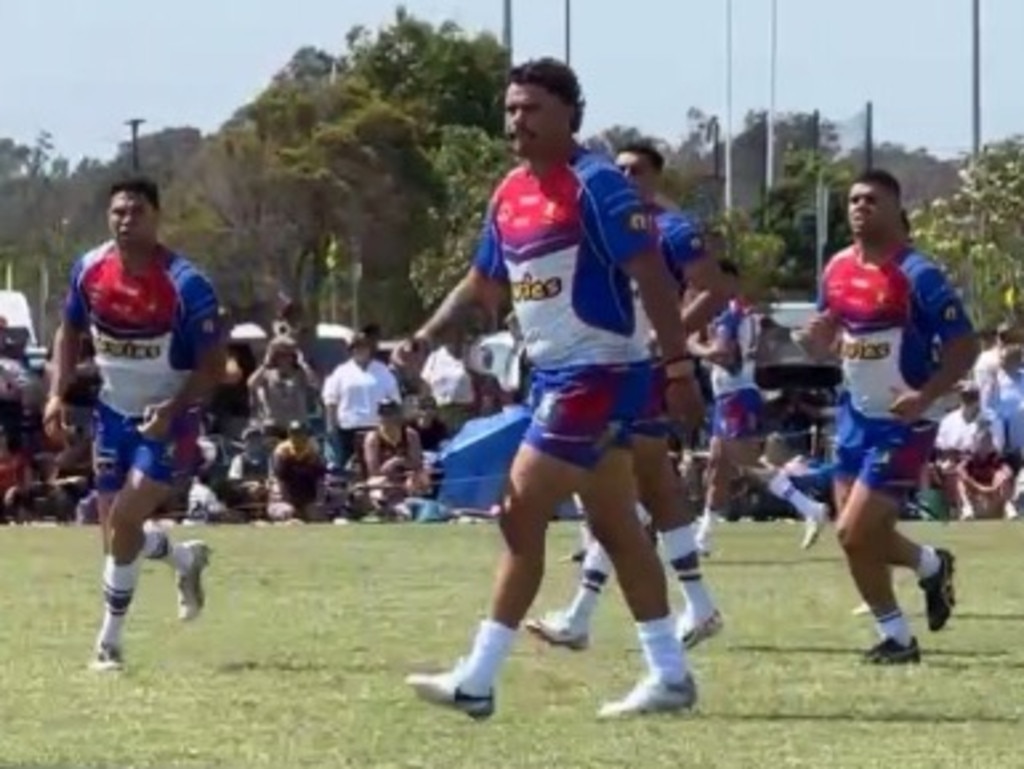 Latrell Mitchell playing for the Newcastle Yowies in the Koori Knockout. Pic: NITV and Fox League