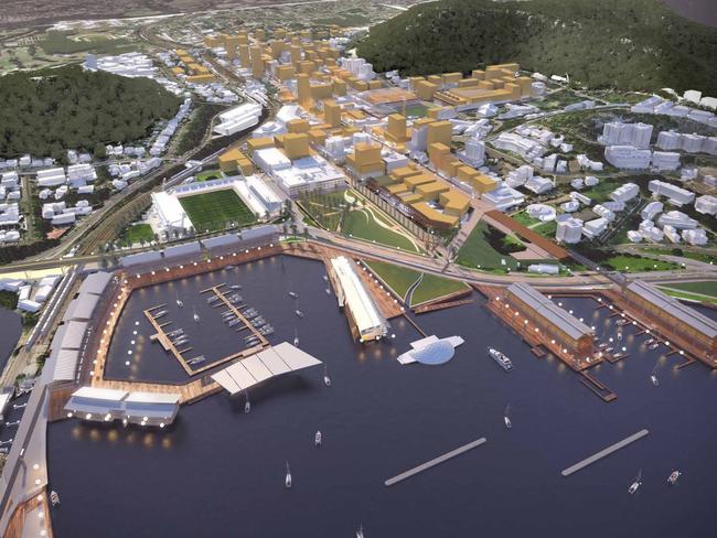 A previous masterplan for the Gosford Waterfront