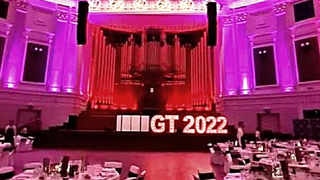 Brisbane's City Hall was awash in the Terrace Red and Black colours for the evening.
