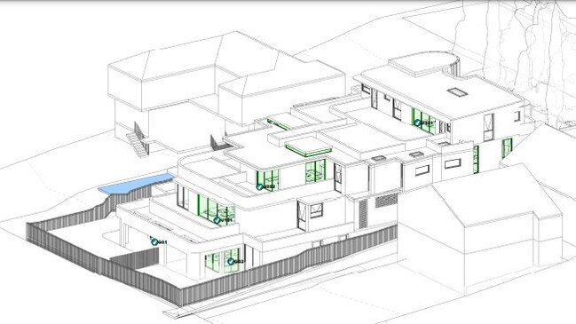 An artist's impression of the proposed four-storey seniors living apartment block with seven units on Melwood Ave. Picture: CD Architects