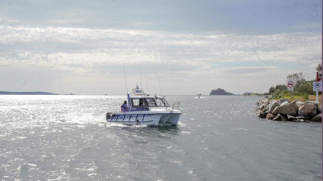 They were brought to shore by NSW Police Marine Area Command. Picture: NewsWire/ Hayley Jansen