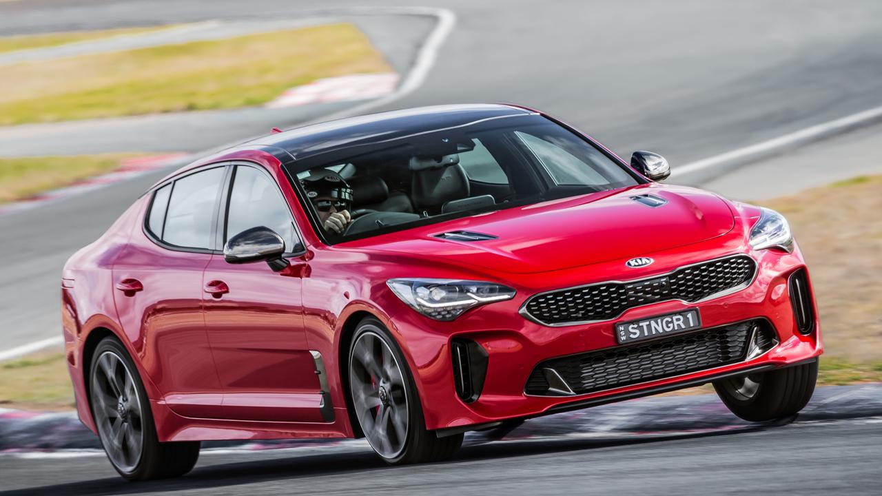 A dying breed: Kia’s Stinger performance sedan. Picture: Supplied.