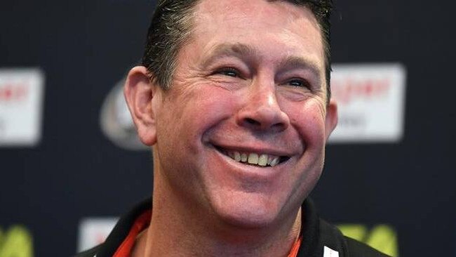 St Kilda coach Brett Ratten is all smiles now that the team is settled into Noosa.